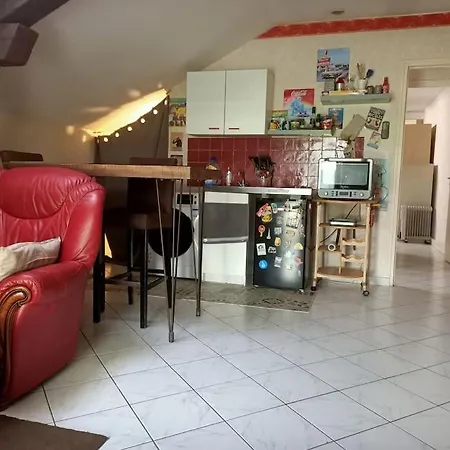 Confortable En Centre-ville + Parking Prive + Cour Apartmán *